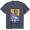 imageMarvel Captain America Brave New World Cap Face Poster TShirtHeather Blue
