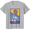 imageMarvel Captain America Brave New World Cap Face Poster TShirtHeather Grey