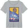 imageMarvel Captain America Brave New World Cap Face Poster TShirtHeather Grey