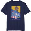 imageMarvel Captain America Brave New World Cap Face Poster TShirtNavy Blue