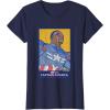 imageMarvel Captain America Brave New World Cap Face Poster TShirtNavy Blue