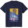 imageMarvel Captain America Brave New World Cap Face Poster TShirtNavy Blue