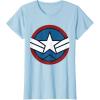 imageMarvel Captain America Brave New World Distressed Star Logo TShirtBaby Blue