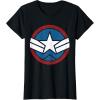 imageMarvel Captain America Brave New World Distressed Star Logo TShirtBlack