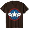 imageMarvel Captain America Brave New World Distressed Star Logo TShirtBrown