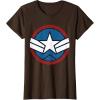 imageMarvel Captain America Brave New World Distressed Star Logo TShirtBrown