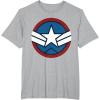 imageMarvel Captain America Brave New World Distressed Star Logo TShirtHeather Grey