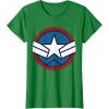 imageMarvel Captain America Brave New World Distressed Star Logo TShirtKelly Green