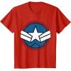 imageMarvel Captain America Brave New World Distressed Star Logo TShirtRed