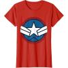 imageMarvel Captain America Brave New World Distressed Star Logo TShirtRed