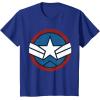 imageMarvel Captain America Brave New World Distressed Star Logo TShirtRoyal Blue