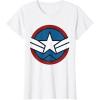 imageMarvel Captain America Brave New World Distressed Star Logo TShirtWhite