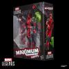 imageMarvel Legends Maximum Series Deadpool Deluxe Deadpool Comics Collectible 6Inch Action Figure with 24 Accessories Including XForces Doop
