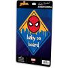 imageMarvel SpiderMan Baby on Board Adhesive Vinyl Decal  Fun SpiderMan Car Sticker for Families with Baby on BoardRed
