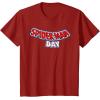 imageMarvel SpiderMan Day August 1 Official Logo TShirtCranberry Red