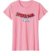 imageMarvel SpiderMan Day August 1 Official Logo TShirtPink