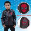 imageMarvel SpiderMan Faux Leather Jacket Little Kid to Big Kid Sizes 41416Black  Spiderman