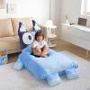 imageMarvel SpiderMan Oversized Kids Floor LoungerSoft Plush Chair with Pillow ampamp Cushion Comfortable Portable Nap and Play Mat for Bedroom or PlayroomBluey