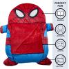 imageMarvel SpiderMan Oversized Kids Floor LoungerSoft Plush Chair with Pillow ampamp Cushion Comfortable Portable Nap and Play Mat for Bedroom or PlayroomSpiderman