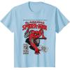 imageMarvel SpiderMan Retro Comic TShirtBaby Blue