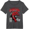 imageMarvel SpiderMan Retro Comic TShirtDark Heather Grey