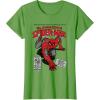 imageMarvel SpiderMan Retro Comic TShirtGrass Green