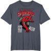 imageMarvel SpiderMan Retro Comic TShirtHeather Blue