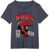 imageMarvel SpiderMan Retro Comic TShirtHeather Blue