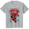 imageMarvel SpiderMan Retro Comic TShirtHeather Grey