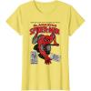 imageMarvel SpiderMan Retro Comic TShirtLemon Yellow