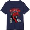 imageMarvel SpiderMan Retro Comic TShirtNavy Blue