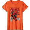 imageMarvel SpiderMan Retro Comic TShirtOrange