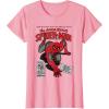 imageMarvel SpiderMan Retro Comic TShirtPink