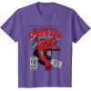 imageMarvel SpiderMan Retro Comic TShirtPurple Heather