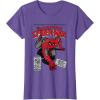 imageMarvel SpiderMan Retro Comic TShirtPurple Heather