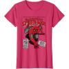 imageMarvel SpiderMan Retro Comic TShirtRed Heather