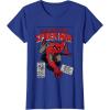 imageMarvel SpiderMan Retro Comic TShirtRoyal Blue
