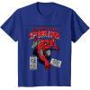 imageMarvel SpiderMan Retro Comic TShirtRoyal Blue