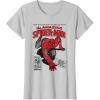 imageMarvel SpiderMan Retro Comic TShirtSilver Grey