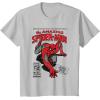 imageMarvel SpiderMan Retro Comic TShirtSilver Grey