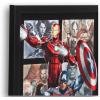 imageMarvel SpiderMan Upside Down Framed Wood Wall Decor  Fun SpiderMan Wall Art for Man Cave or Movie RoomBlack