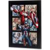 imageMarvel SpiderMan Upside Down Framed Wood Wall Decor  Fun SpiderMan Wall Art for Man Cave or Movie RoomBlack