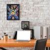 imageMarvel SpiderMan Upside Down Framed Wood Wall Decor  Fun SpiderMan Wall Art for Man Cave or Movie RoomBlue