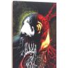 imageMarvel SpiderMan Upside Down Framed Wood Wall Decor  Fun SpiderMan Wall Art for Man Cave or Movie RoomRedBlack