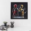 imageMarvel SpiderMan Upside Down Framed Wood Wall Decor  Fun SpiderMan Wall Art for Man Cave or Movie RoomRedGold