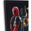 imageMarvel SpiderMan Upside Down Framed Wood Wall Decor  Fun SpiderMan Wall Art for Man Cave or Movie RoomRedGold