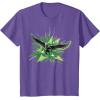 imageMarvel Studios Captain America Brave New World Falcon Burst TShirtPurple Heather