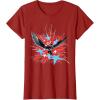 imageMarvel Studios Captain America Brave New World Star Burst TShirtCranberry Red