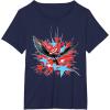 imageMarvel Studios Captain America Brave New World Star Burst TShirtNavy Blue
