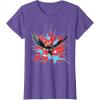 imageMarvel Studios Captain America Brave New World Star Burst TShirtPurple Heather